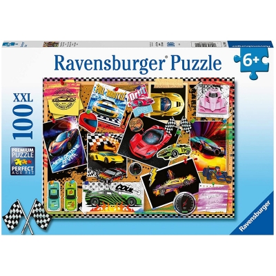 Puzzle Masini De Curse, 100 Piese Ravensburger