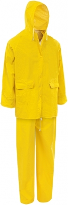 Costum de ploaie din PVC, marime: XL, Galben, Rock Safety Storm
