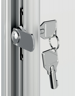 Rama pentru perete NOBO Premium Plus, aluminiu, cu cheie, A3, gri