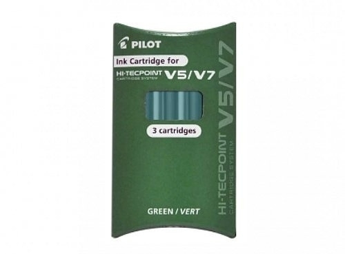 Rezerva roller, V5/V7 Hi-Tecpoint, 3 buc, verde, Pilot