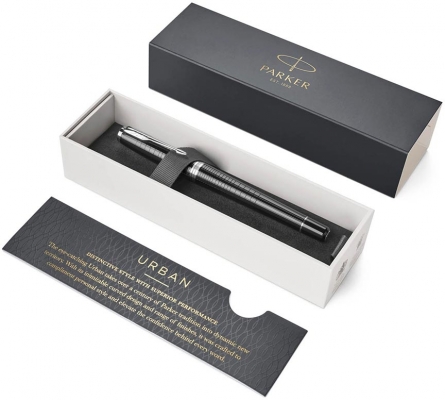 Roller Premium Ebony Metal Chiselled CT Urban Royal Parker