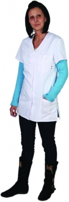 Halat cu mâneca scurta, 3/4, pentru femei, alb, Kop, Rock Safety 