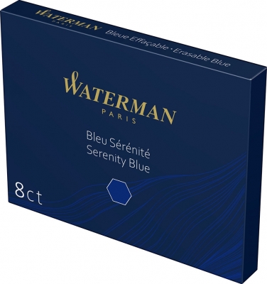 Rezerva stilou albastru lavabil 8 buc/set Standard Serenity Waterman