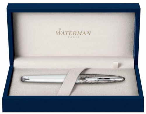 Roller Carene Contemporany white and gunmetal ST Waterman