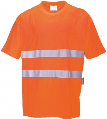 Tricou Hi-Vis, portocaliu, regular, Cotton Comfort, Portwest