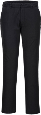 Pantaloni Chino Slim Strech, Negru, Regular, Portwest 