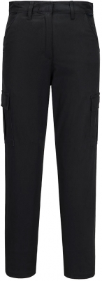 Pantaloni cargo stretch Portwest pentru femei, negru