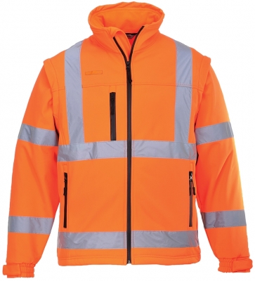 Jacheta Hi-Vis softshell (3L), portocaliu, regular, Portwest