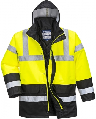 Jacheta Hi-Vis Traffic Contrast, Galben/Negru, Portwest 