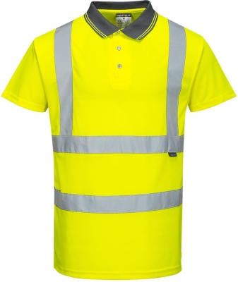 Tricou polo cu maneci scurte Hi-Vis, galben, regular, Portwest