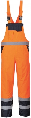 Salopeta cu pieptar Hi-Vis, captusita, portocaliu, regular, contrast, Portwest