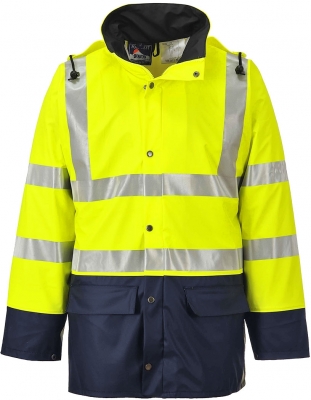 Jacheta de ploaie Hi-Vis Contrast , galben/navy, regular, sealtex ultra, Portwest