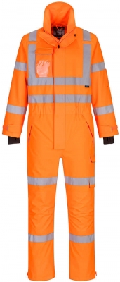 Combinezon de ploaie Hi-Vis extreme rain, portocaliu, regular, PWR Rainwear, Portwest