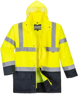 Jacheta Hi-Vis Essential 5-in-1 Two Tone, Galben/Negru, Portwest 