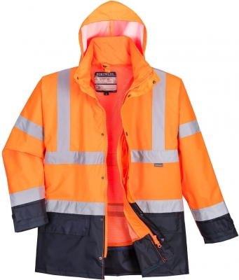Jacheta Hi-Vis Executive 5-in-1, Portocaliu/Navy, Portwest 