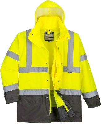 Jacheta Hi-Vis Executive 5-in-1, Galben/Gri, Portwest 