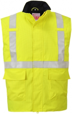 Vesta Bizflame Rain Hi-Vis antistatica si ignifuga, galben, regular, Portwest