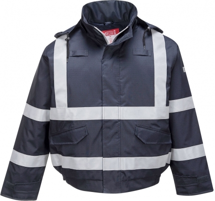 Jacheta Bomber Biflame Rain FR Multi Protection, navy, regular, Portwest