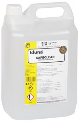 Solutie hidroalcoolica cu efect dezinfectant pentru maini si suprafete Safeclean 5.6 L Iduna