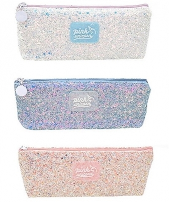 Penar borseta, glitter, Pink Unicorn, diverse culori, S-Cool