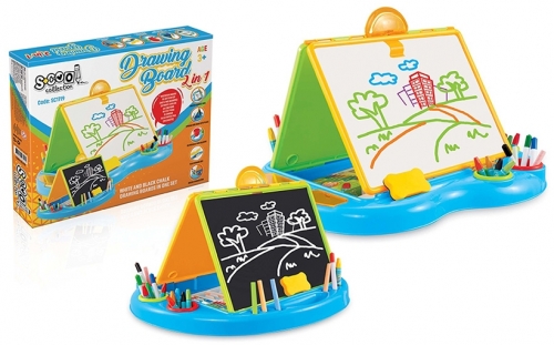 Tablita din plastic 2 in 1 cu suport si accesorii S-Cool 