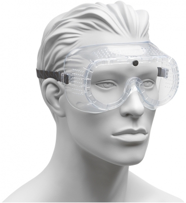 Ochelari de protectie Rock Safety, ventilati cu elastic, incolor