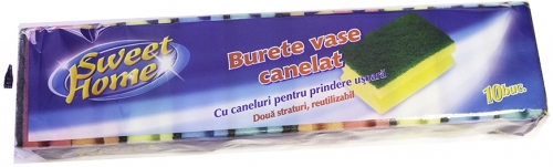 Burete vase canelat 10 buc/set Sweet Home