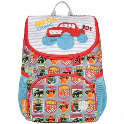 Ghiozdan Mini Little Travelers Plus, neechipat, Mega Machine, Tiger 