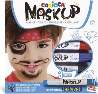 Tempera solida Mask-Up Carnival 3/set Carioca