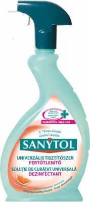 Spray Sanytol, dezinfectant universal multisuprafete, parfum Grapefruit, 750 ml 