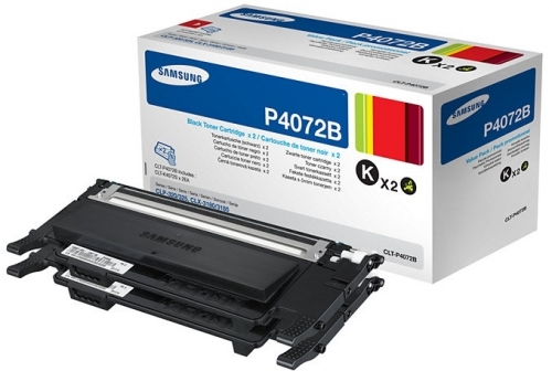 Twin Pack Cartus Black Clt-P4072B / Su381A 3K Original Samsung Clp-320