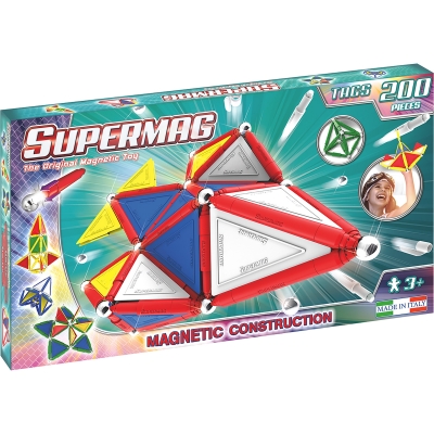 Supermag Tags Primary - Set Constructie 200 Piese Supermag