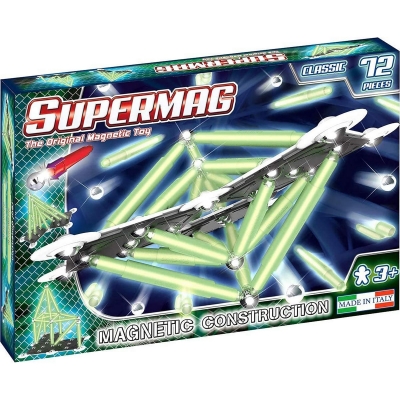 Supermag Classic Glow - Set Constructie 72 Piese Supermag