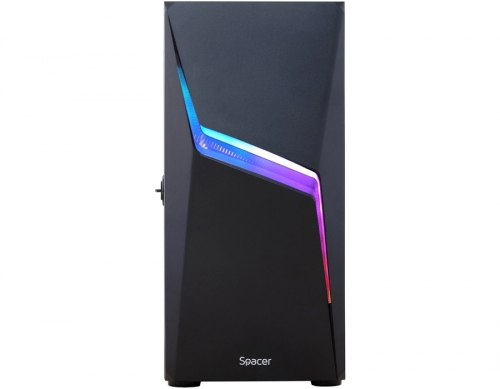 Carcasa Spacer Thunder, Mid-Tower, fara sursa, ATX, black