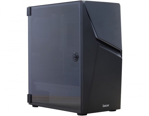 Carcasa Spacer Thunder, Mid-Tower, fara sursa, ATX, black