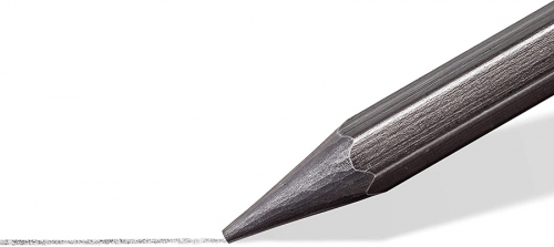 Creion Lumograph Full Graphite, in cutie din metal, 6 buc/set Staedtler 