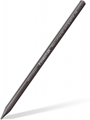 Creion Lumograph Full Graphite, in cutie din metal, 6 buc/set Staedtler 