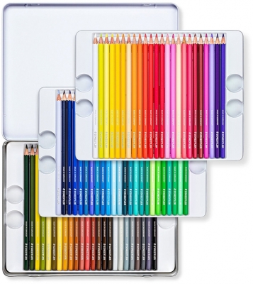 Creioane colorate Design Journey 146C, cutie metal, 72 culori/set Staedtler