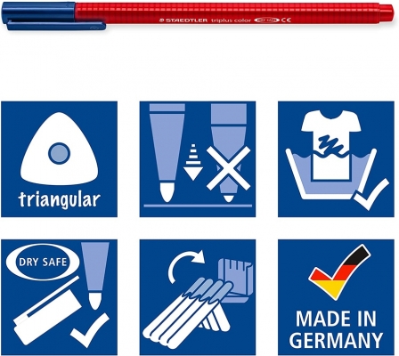 Set Carioca Triplus 323, editie aniversara 25 de ani, 25 culori/set Staedtler