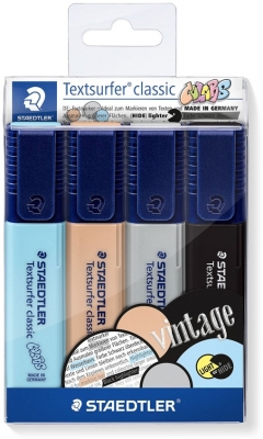 Textmarker Textsurfer Classic Vintage Colors 364 C 4 buc/set Staedtler