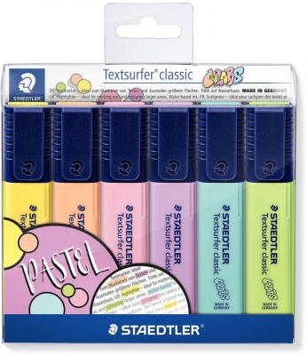 Textmarker Textsurfer Classic Pastel Colors 364 C 6 buc/set Staedtler