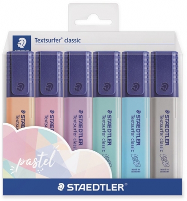 Textmarker Textsurfer Classic Pastel 364 C 6 buc/set Staedtler