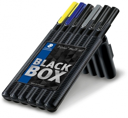 Set instrumente de scris Triplus 34 Blackbox, 6 buc/set Staedtler