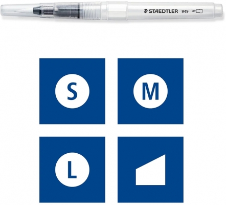 Pensula cu rezervor 949, 4 buc/set Staedtler