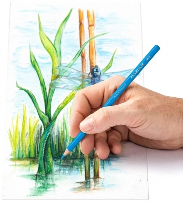 Creioane colorate acuarela Design Journey, 12 culori/set Staedtler