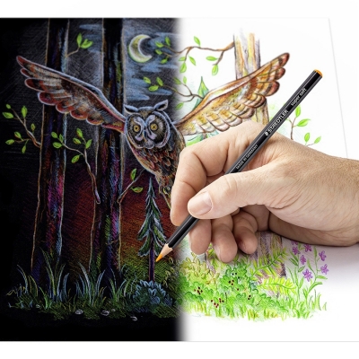 Creioane colorate Design Journey Super Soft, 12 culori/set Staedtler