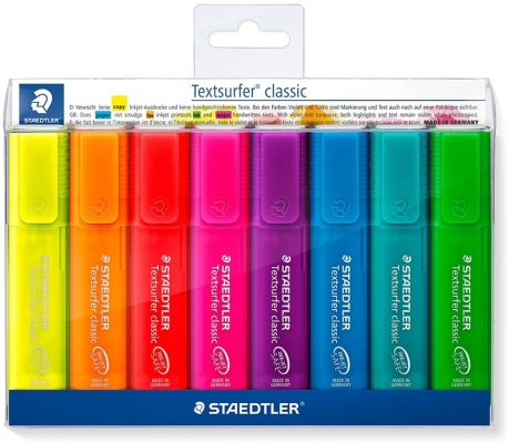 Textmarker Textsurfer Classic Neon 364, 8 buc/set Staedtler