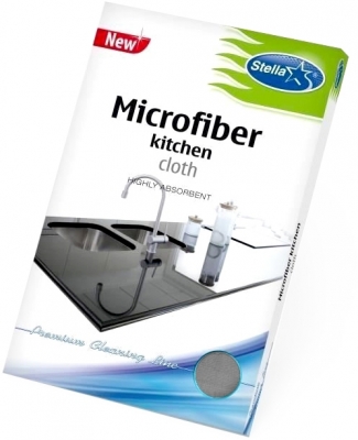 Laveta microfibra pentru bucatarie, gri, Stella