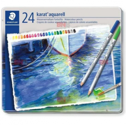 Creion Karat Aquarell 24/set cut met Staedtler