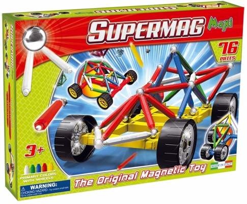 Supermag Maxi Wheels - Set Constructie 76 Piese Supermag